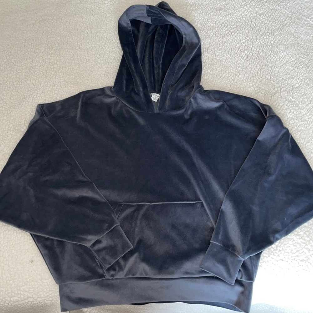 Velvet blue/grey hoodie